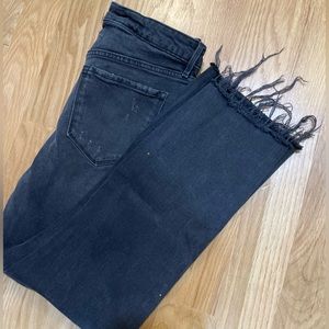 Old Navy black straight flare jeans / size 6